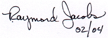 image of Ray Jacobs signature